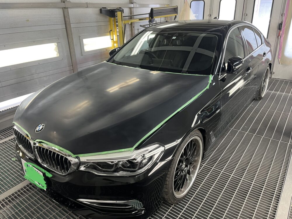 BMW 523d ボンネット鏡面塗装